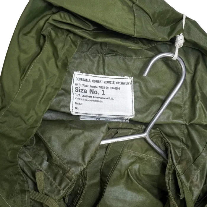 British Combat Vehicle Crewman’s Fowl Weather Coveralls - Small, Item 1 - Film Production Used - Overalls
