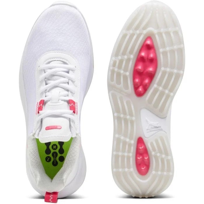 Puma Women's Fusion Crush Sport Golf Shoes - White/Rose Size 8