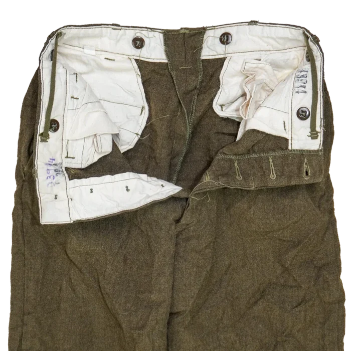 US M-1945 Wool Trousers - 31x26, Small - US Army Surplus - Dress Trousers