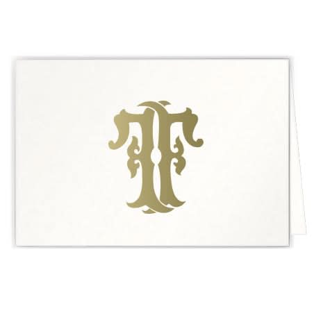 1-Letter Monogrammed Notecards