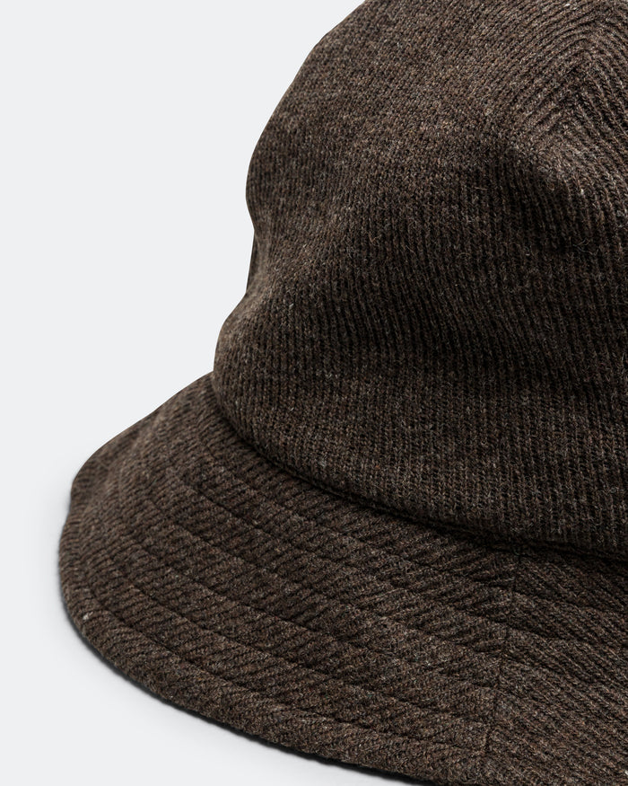 1 Panel Military Sun Hat - Brown