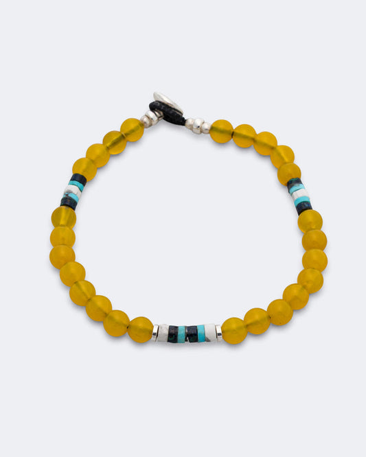 6mm Bracelet x UP THERE - Chalcedony/925 Silver