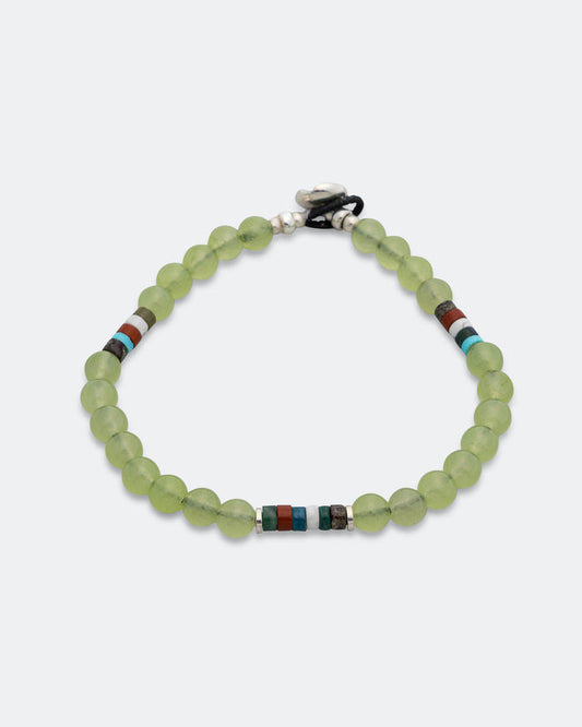 6mm Bracelet x UP THERE - Green Jade/925 Silver