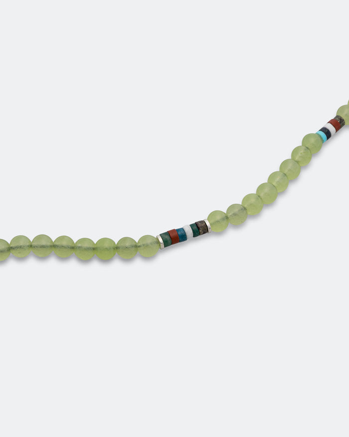 6mm Bracelet x UP THERE - Green Jade/925 Silver