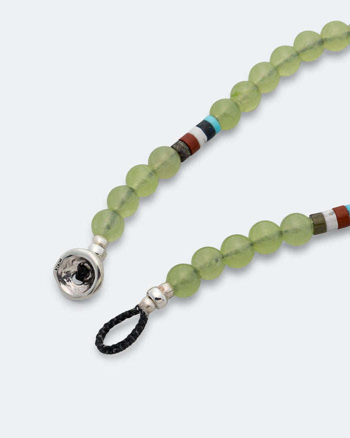 6mm Bracelet x UP THERE - Green Jade/925 Silver
