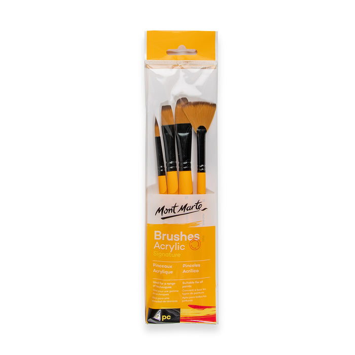 Acrylic Brushes Signature 4pc