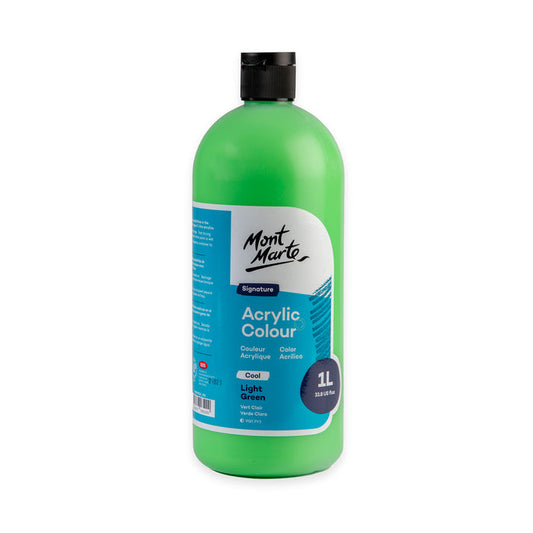 Acrylic Colour Signature 1L Squeeze Bottle - Light Green