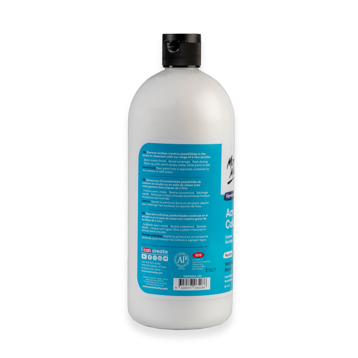 Acrylic Colour Signature 1L Squeeze Bottle - Metallic Pearl