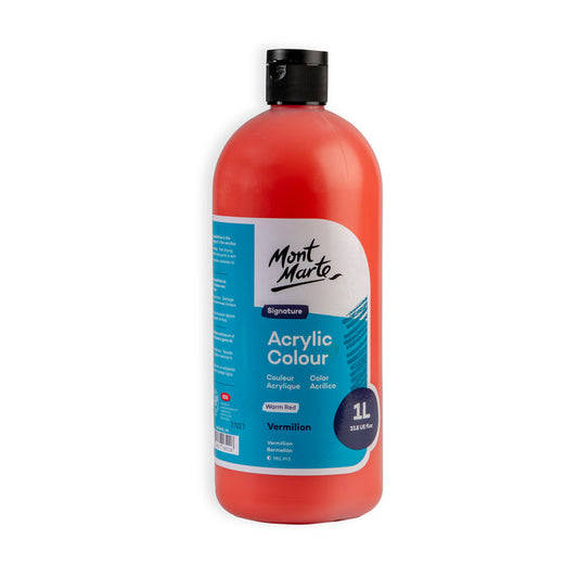 Acrylic Colour Signature 1L Squeeze Bottle - Vermillion