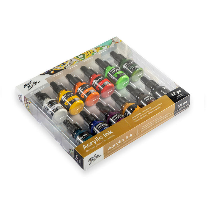 Acrylic Ink Premium 12pc x 20ml