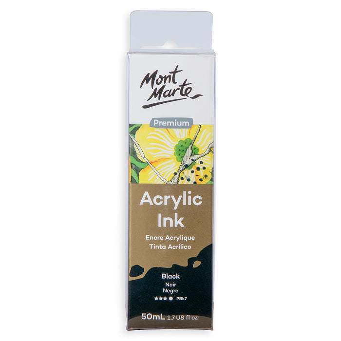 Acrylic Ink Premium 50ml - Black