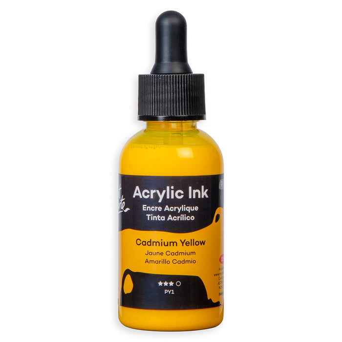 Acrylic Ink Premium 50ml - Cadmium Yellow