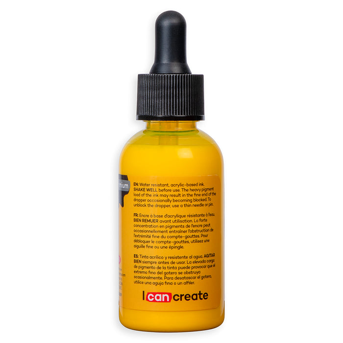 Acrylic Ink Premium 50ml - Cadmium Yellow