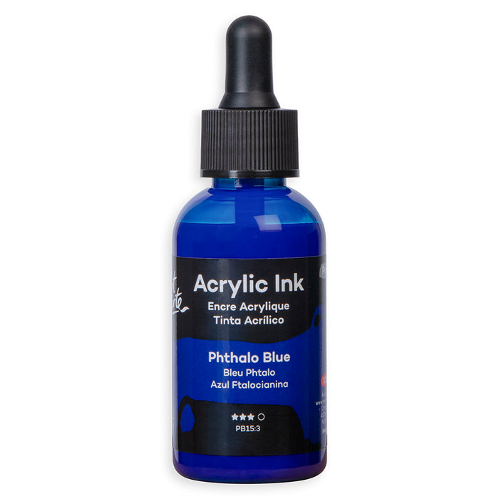 Acrylic Ink Premium 50ml - Phthalo Blue