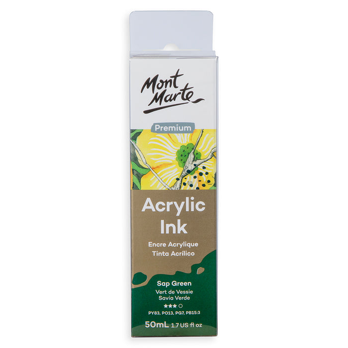 Acrylic Ink Premium 50ml - Sap Green