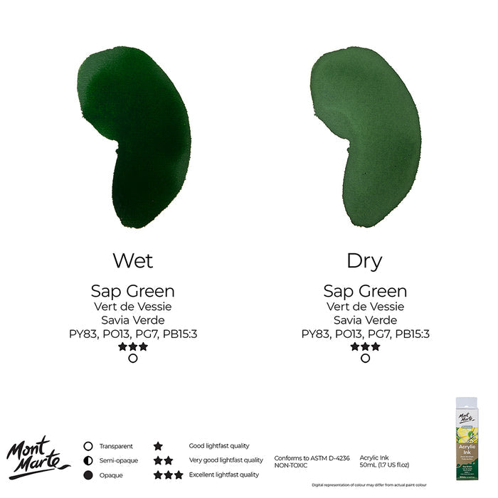 Acrylic Ink Premium 50ml - Sap Green