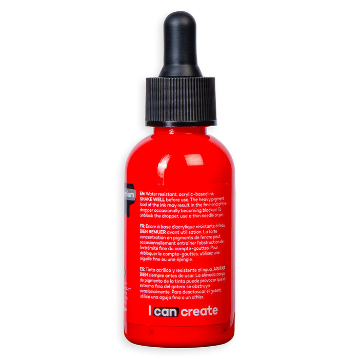 Acrylic Ink Premium 50ml - Scarlet
