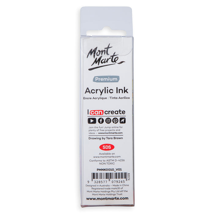 Acrylic Ink Premium 50ml - Scarlet