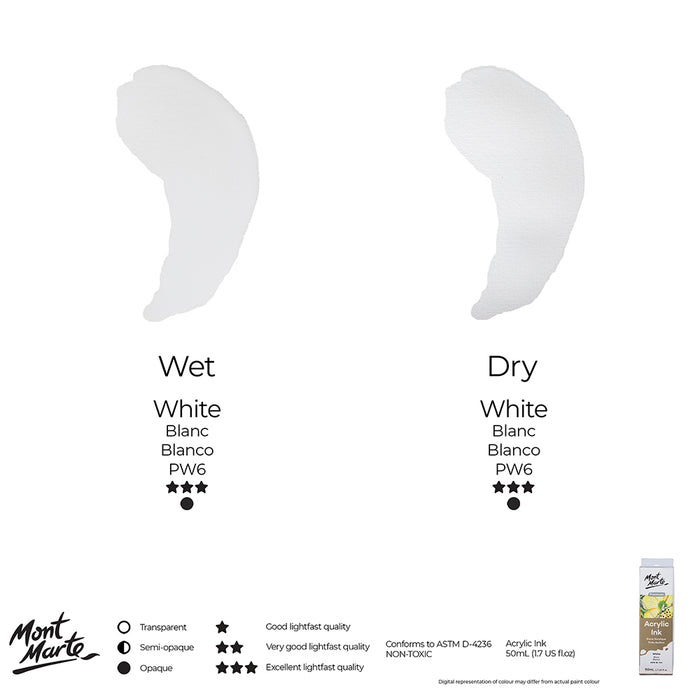 Acrylic Ink Premium 50ml - White