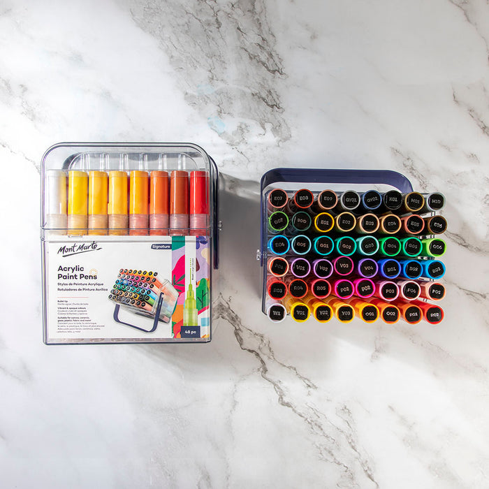 Acrylic Paint Pens in Case Broad Tip Signature 48pc