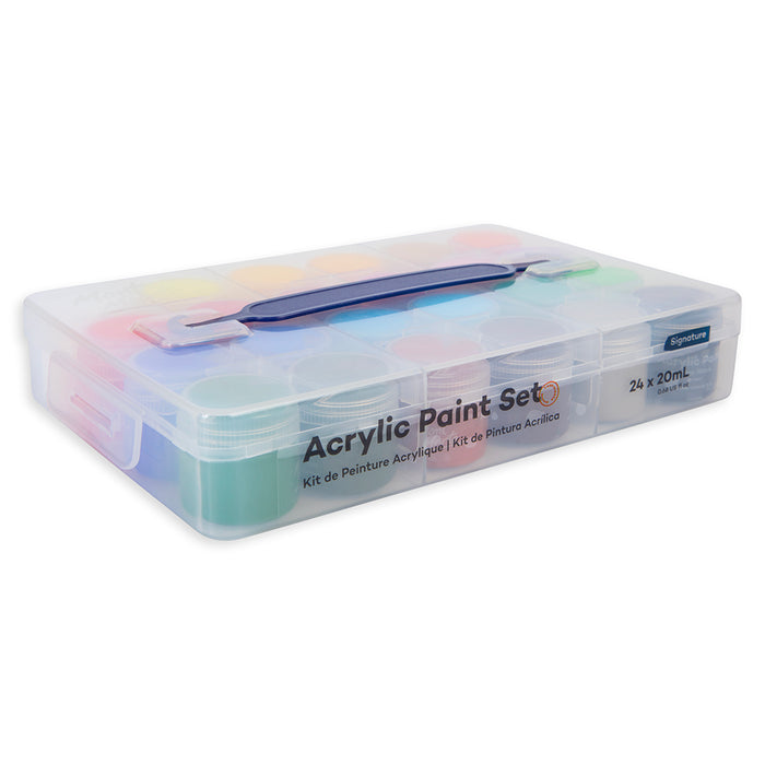 Acrylic Paint Pot Set Signature 24pc x 20ml