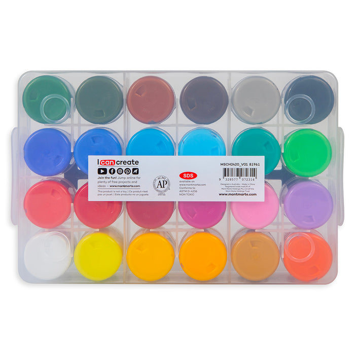 Acrylic Paint Pot Set Signature 24pc x 20ml