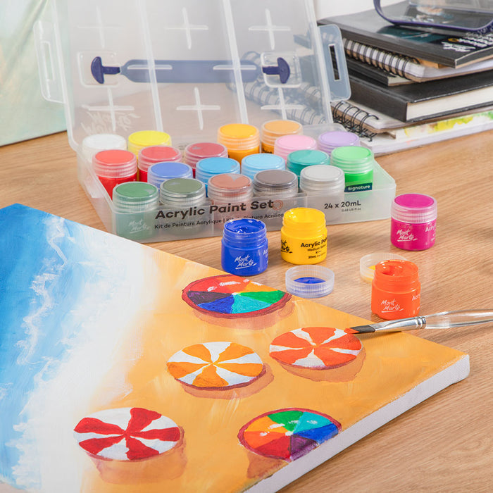 Acrylic Paint Pot Set Signature 24pc x 20ml