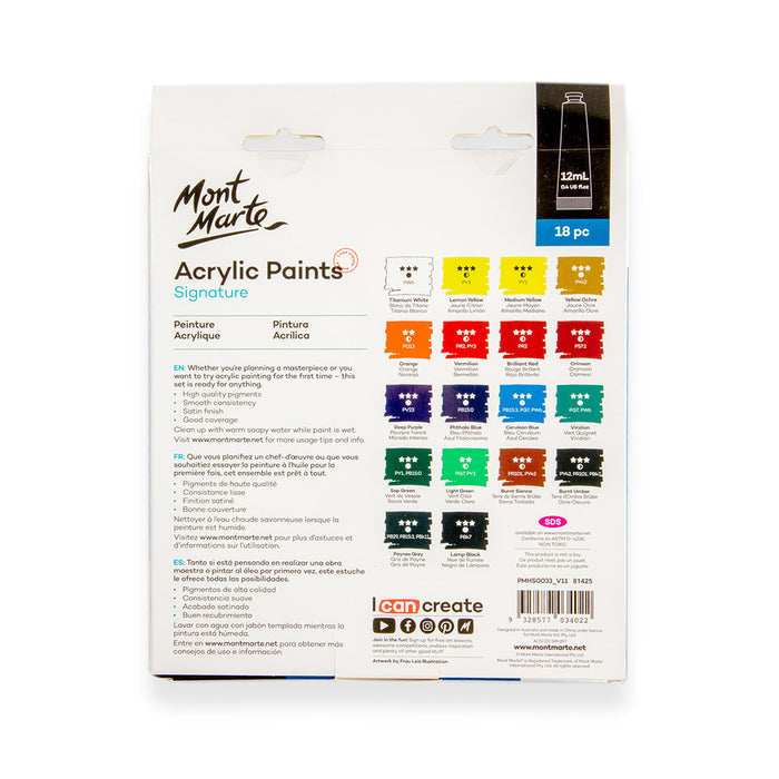 Acrylic Paints Signature 18pc x 12ml