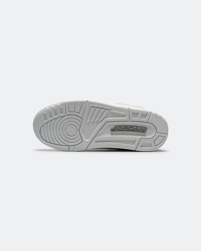 Air Jordan 3 Retro PS - White/White-Metallic Silver