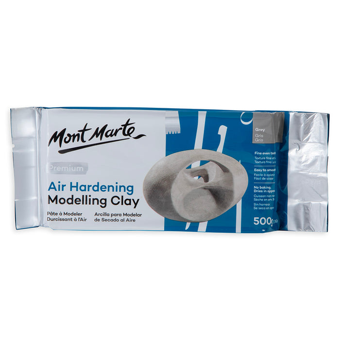 Air Hardening Modelling Clay Premium 500g - Grey