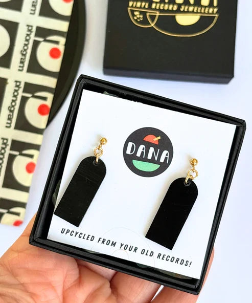 All Black Small Arches Earrings