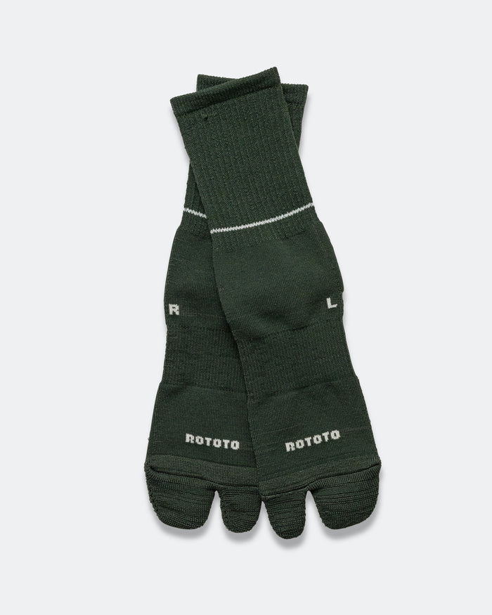 Allrounder Merino Tabi Sock - Dark Green