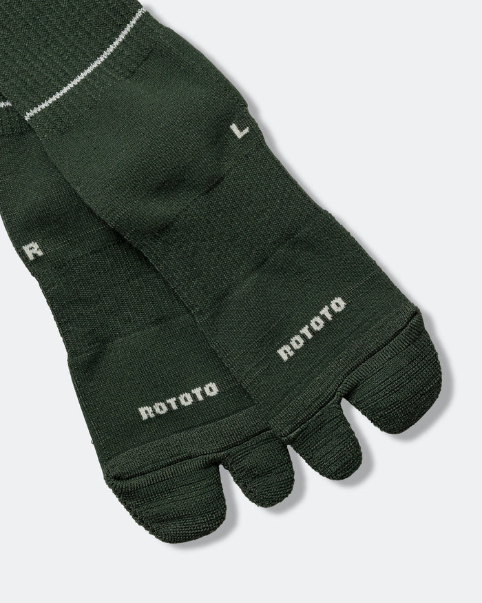 Allrounder Merino Tabi Sock - Dark Green