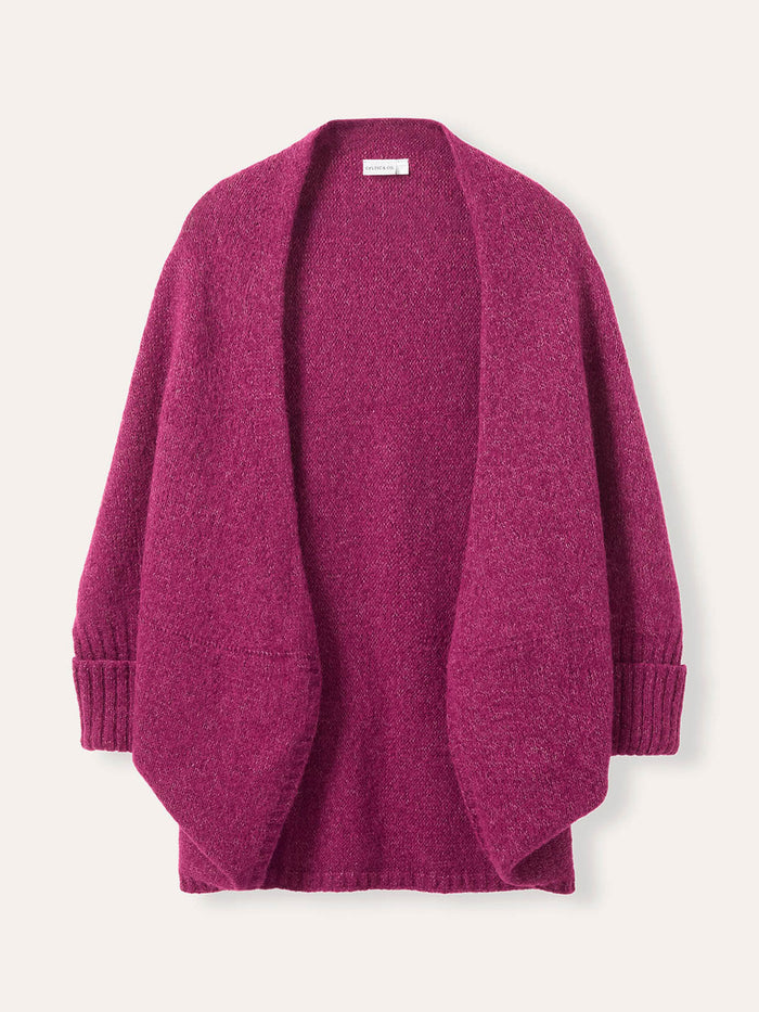 Alpaca Silk Blend Cocoon Cardigan