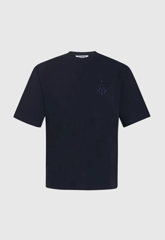 Alpha Cross Embroidered Boxy Tee