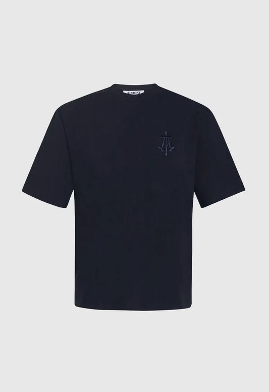 Alpha Cross Embroidered Boxy Tee