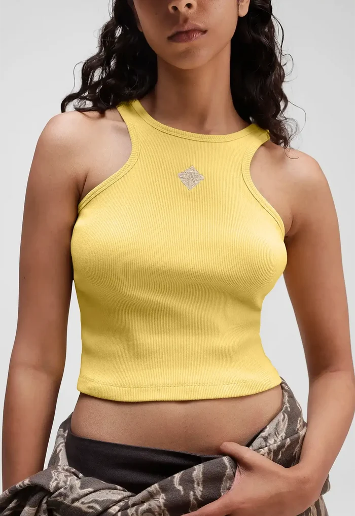 Alpha Cross Ribbed Tank Top