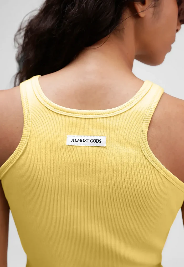 Alpha Cross Ribbed Tank Top