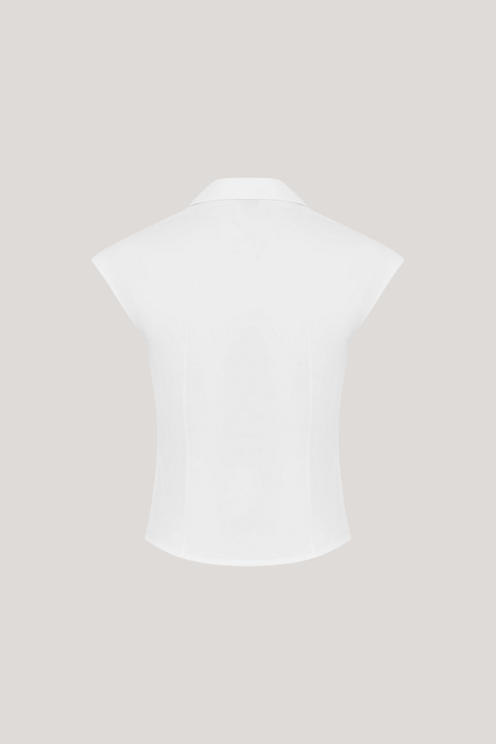 Archibald Plunge Twist Ruch Shirt