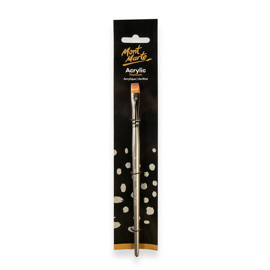 Artist Acrylic Brush Premium Taklon Short Bright 10