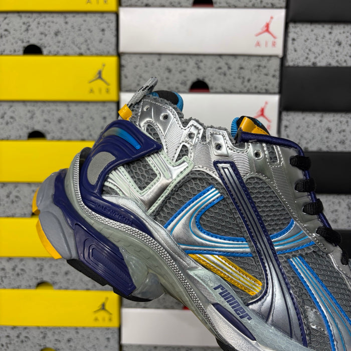 Balenciaga Runner 7.5 Metallic Silver Blue
