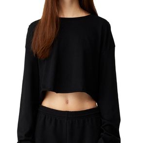 Bella + Canvas Ladies' Cropped Long-Sleeve T-Shirt