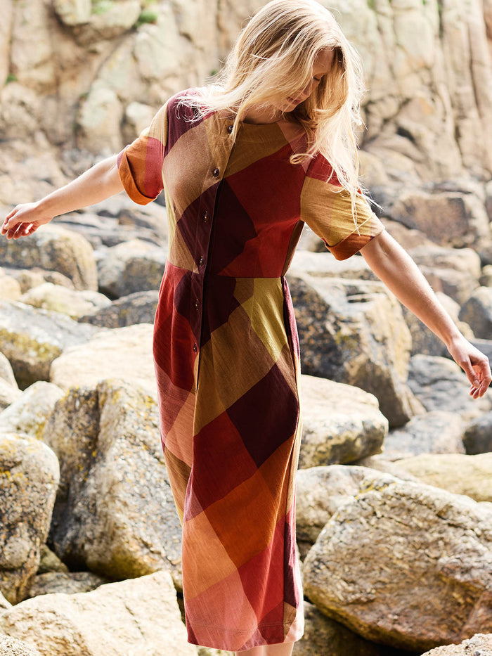 Bias Cut Midi Dress