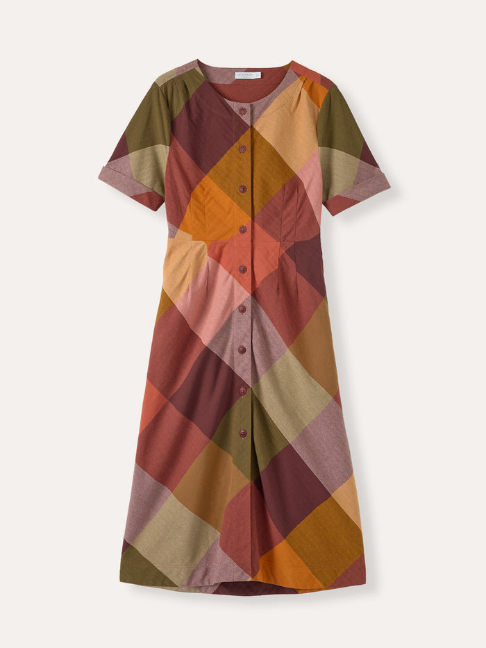 Bias Cut Midi Dress