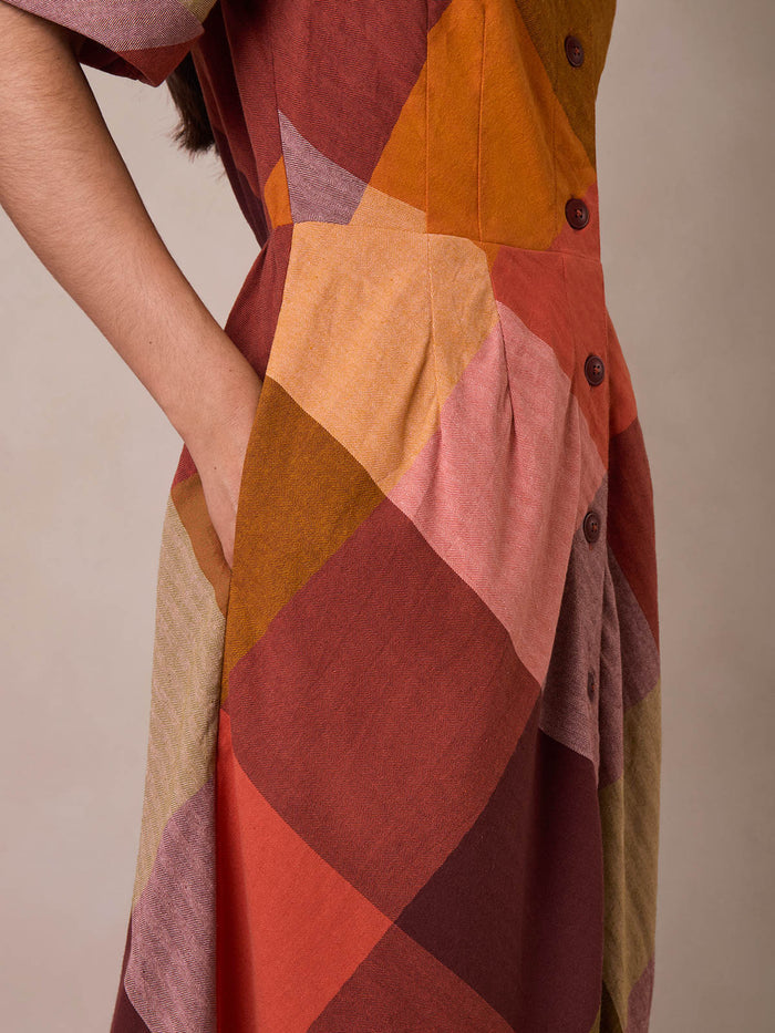 Bias Cut Midi Dress