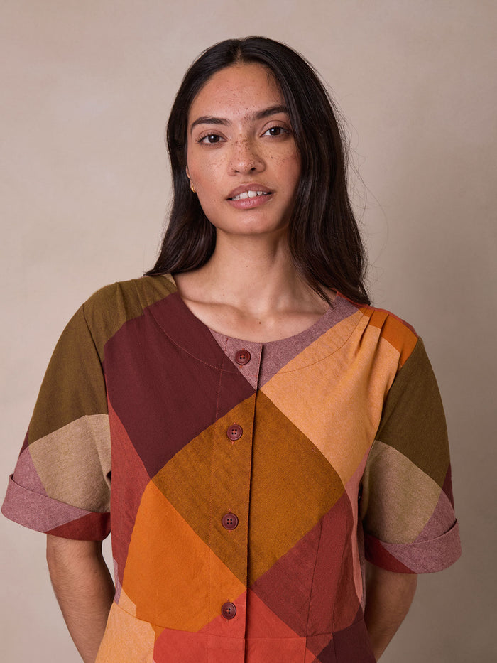 Bias Cut Midi Dress