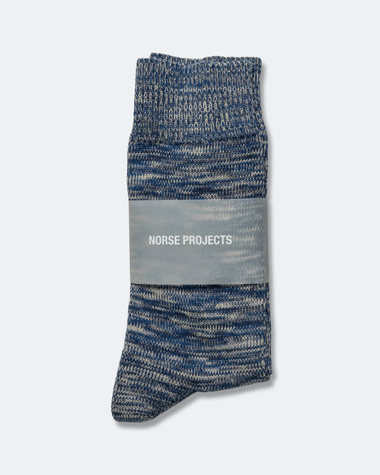 Bjarki Heavy Cotton Twist Sock - Estate Blue