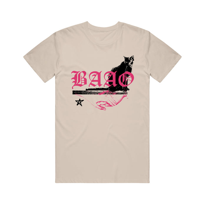 Black Cat - Cream T-Shirt front