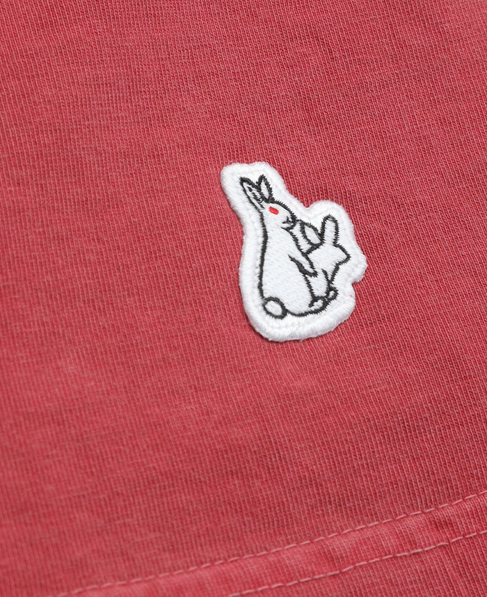Bone Garment Dye T-Shirt (Red)