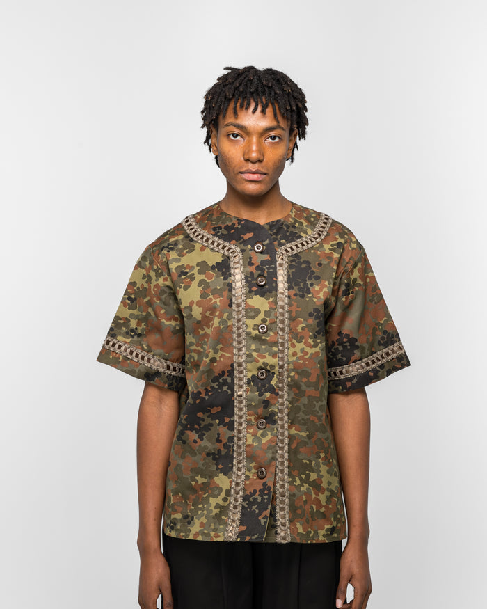 Braided Baseball Shirt - Camo